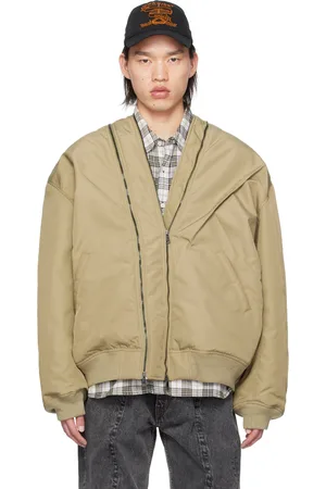 Y / PROJECT Beige Double Zip Bomber Jacket