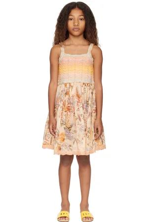 ZIMMERMANN Kids Multicolor Tallow Knit Printed Dress