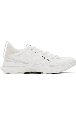 Lanvin White L-I Mesh Sneakers