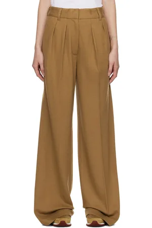 RAG&BONE Brown Shelly Wide-Leg Trousers