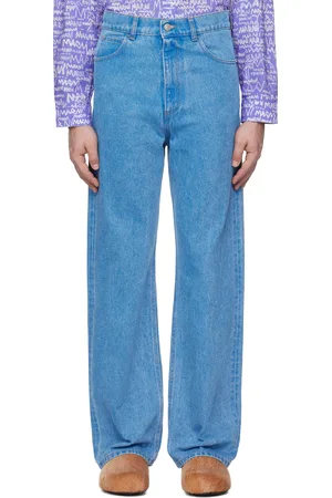 Marni Blue Organic Wide-Leg Jeans