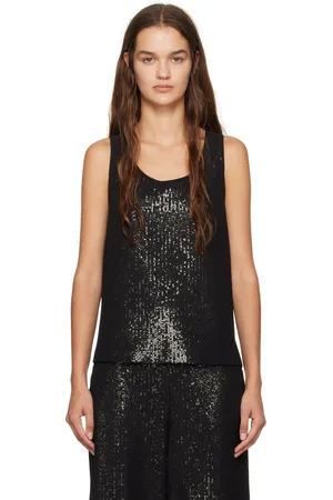 Max Mara Black Pistoia Tank Top
