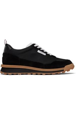 Thom Browne Black Tech Nylon Alumni Sneakers