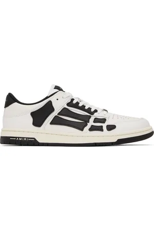 AMIRI White & Black Skel-Top Low Sneakers
