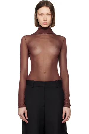 Khaite Burgundy Tallin Bodysuit