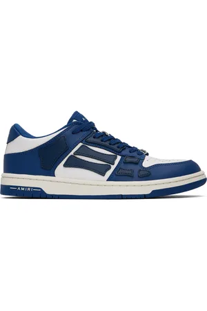 AMIRI Blue & White Skel Top Low Sneakers