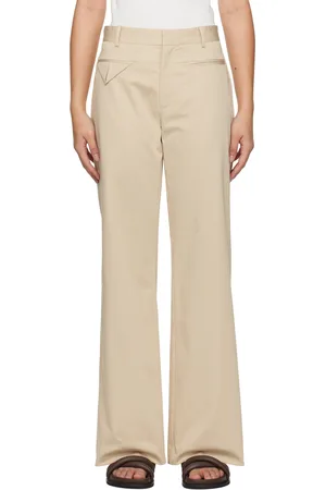 St Agni Beige Origami Pocket Trousers