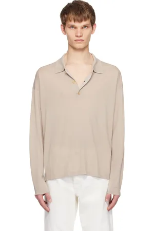 The Row Taupe Djon Polo