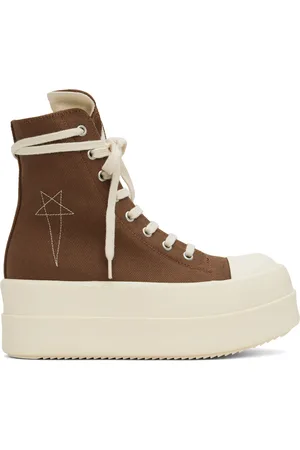 Rick Owens Brown Porterville Double Bumper Sneaks Sneakers