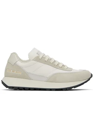 COMMON PROJECTS White & Beige Track Classic Sneakers