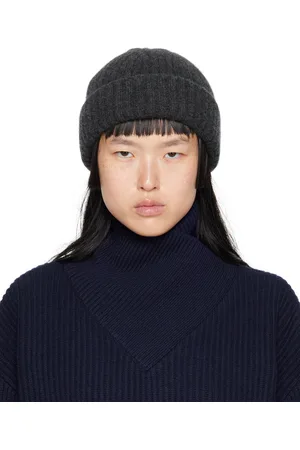 Totême Gray Chunky Brim Beanie