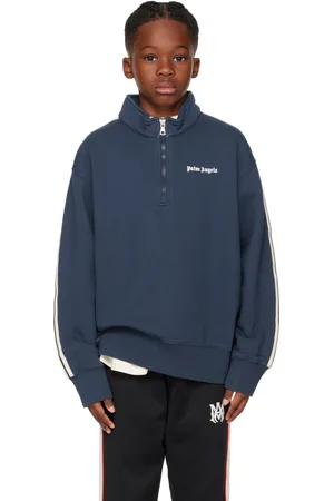 Palm Angels Kids Navy Track Sweatshirt