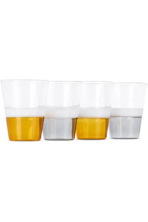 POLSPOTTEN Orange & Gray Collar Chic Tumbler Set
