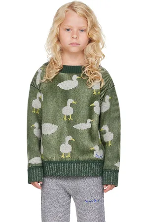 Burberry Kids Green Duck Sweater
