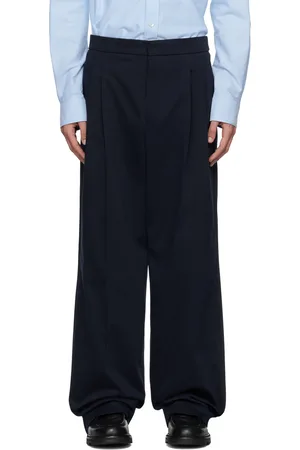 Ami Navy Large Fit Trousers