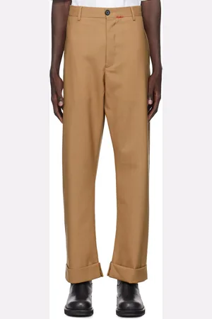 Marni Tan Wide-Leg Trousers