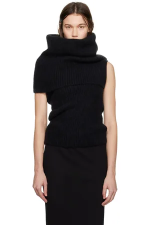 Rick Owens Black Porterville DBL Banded Turtleneck