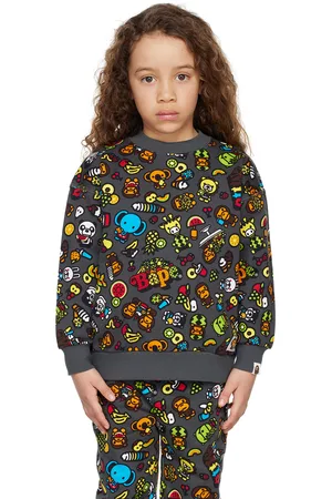BAPE Kids Gray Baby Milo Mixed Fruit Sweatshirt