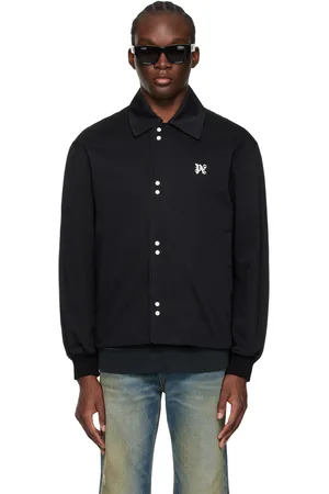 Palm Angels Black Embroidered Jacket