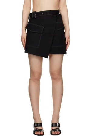 Helmut Lang Black Trench Wrap Miniskirt
