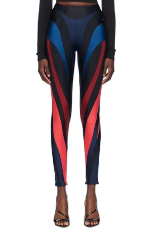 MUGLER Multicolor Spiral Leggings