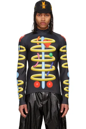 WALTER VAN BEIRENDONCK Black Void Clown Bike Turtleneck