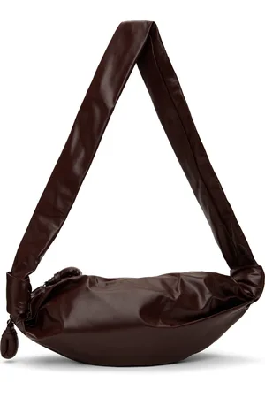 LEMAIRE Burgundy Small Soft Croissant Bag