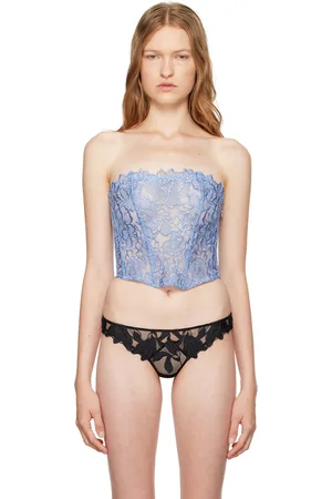 FLEUR DU MAL Blue Whitney Corset