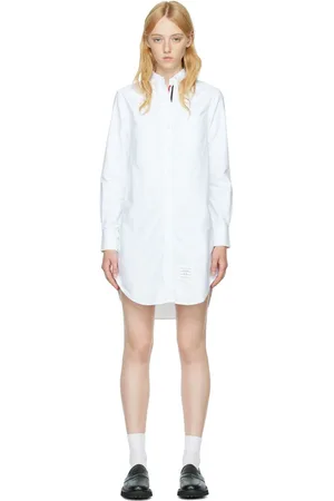 Thom Browne White Cotton Dress