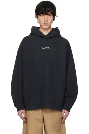 Acne Studios Black Logo Stamp Hoodie