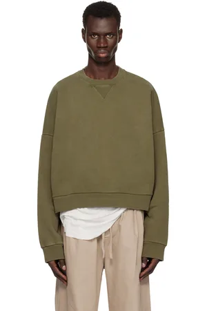 Entire Studios Khaki Box Crew Sweatshirt