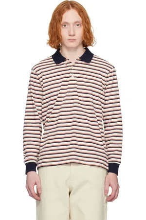 DUNST Multicolor Multi Stripe Collared Polo