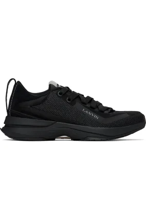 Lanvin Black L-I Mesh Sneakers