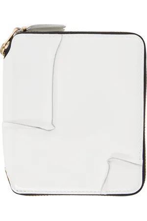 Comme des Garçons White Reversed Hem Wallet