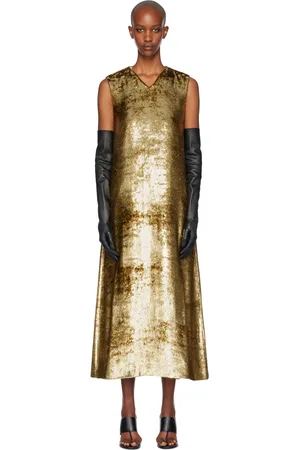 The Row Gold Louane Maxi Dress