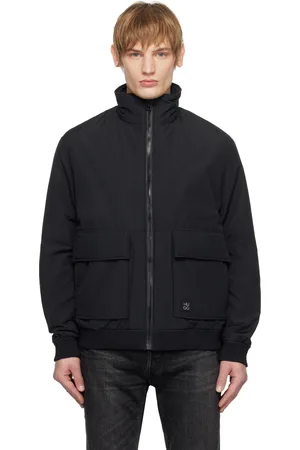 HUGO BOSS Black Water-Repellent Bomber Jacket