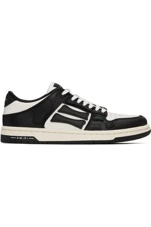 AMIRI Black & White Skel-Top Low Sneakers