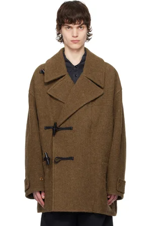 LEMAIRE Brown Short Duffle Coat