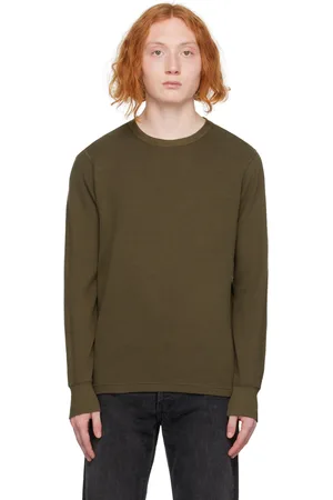 RAG&BONE Khaki Collin Long Sleeve T-Shirt