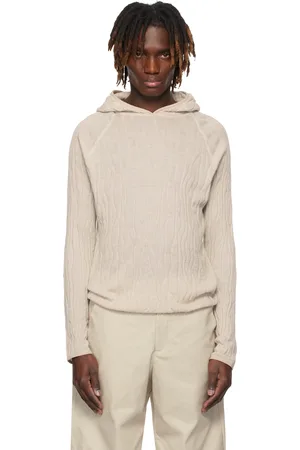HELIOT EMIL Off-White Sortsol Knit Hoodie