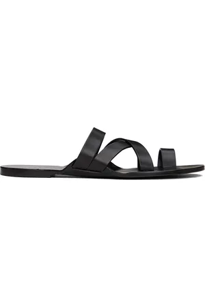 The Row Black Kris Sandals
