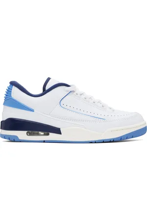 Nike White & Blue Jordan 2/3 Sneakers