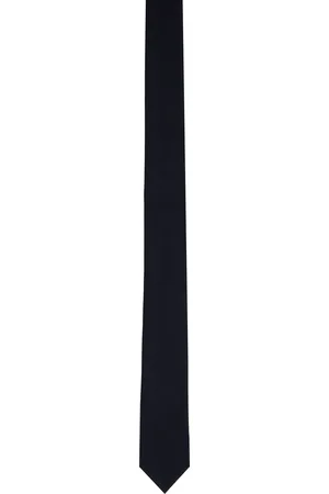 Thom Browne Navy Super 120s Twill Tie