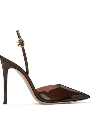 Gianvito Rossi Brown Ribbon D