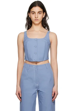 Anna Quan Blue Mae Tank Top