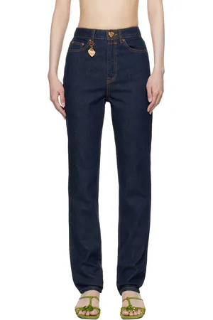 ZIMMERMANN Navy Crush Skinny Jeans