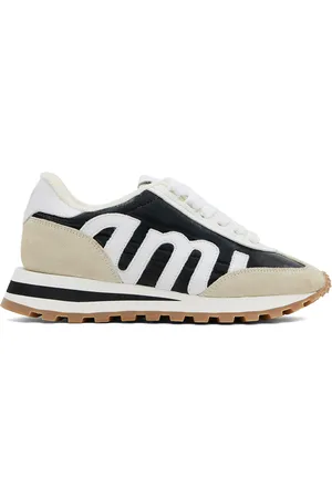 Ami Black & Beige Rush Sneakers