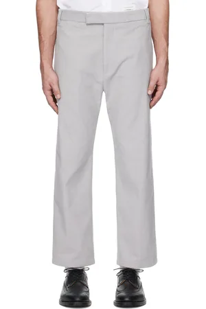 Thom Browne Gray Corduroy Unconstructed Trousers