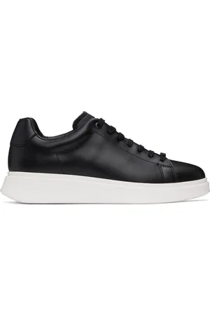 HUGO BOSS Black Leather Sneakers