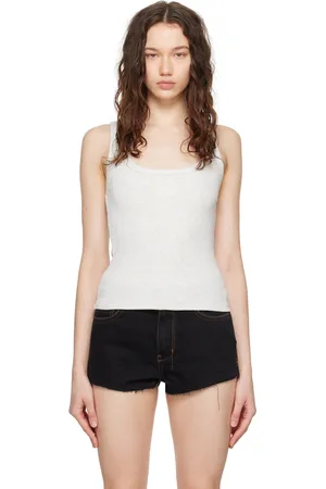KSUBI Off-White Stacked Origin Tank Top